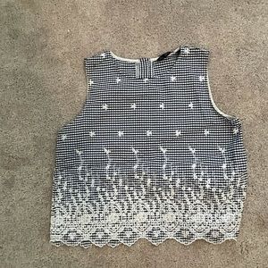 Zara top with half open back